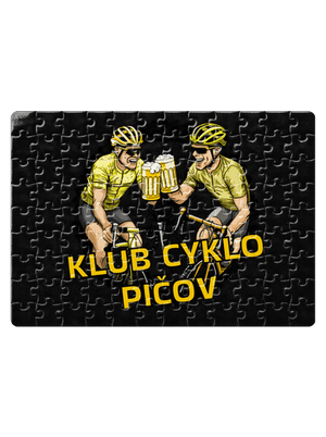 Klub cyklo pičov puzzle White