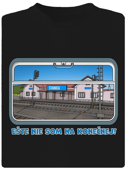 Nie som na konečnej pánske športové tričko Black