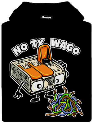 Wago svorka pánska mikina klokanka Black