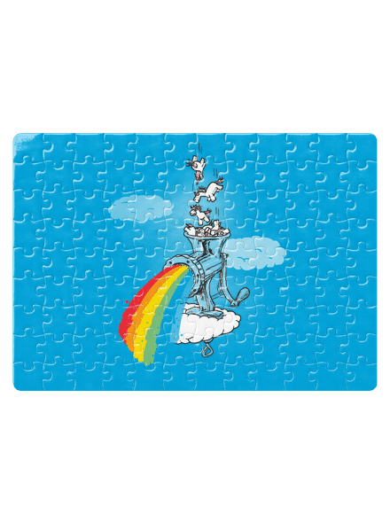 Ako vzniká dúha puzzle White