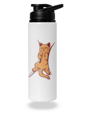 Spiace mačiatko flaša na vodu White