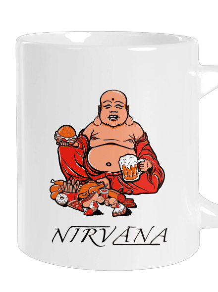 Nirvána veľký hrnček White