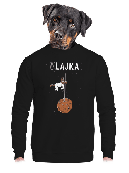 Vlajka unisex mikina bez kapucne Black