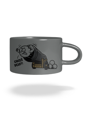 Chceš delo? hrnček makronka Grey Macaron