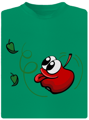 Jablko a jabloň detské športové tričko Kelly Green Mal
