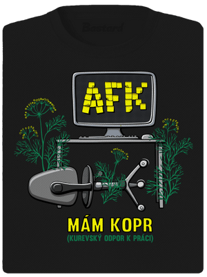 Mám kopr dámske športové tričko Black