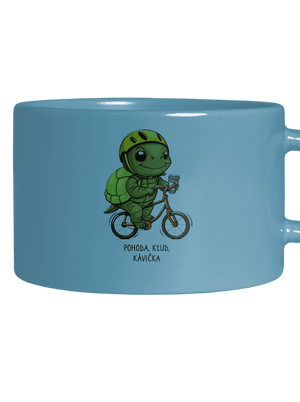 Pohoda, kľud hrnček makronka Blue Macaron