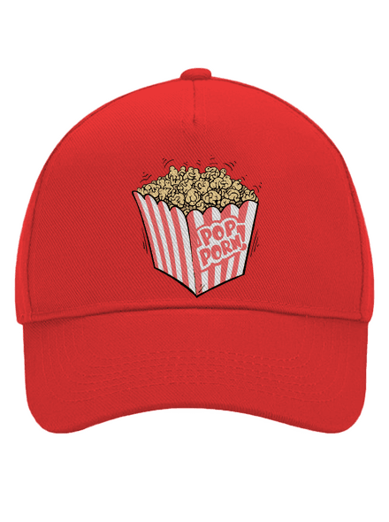 Popporn šiltovka baseballka Classic Red