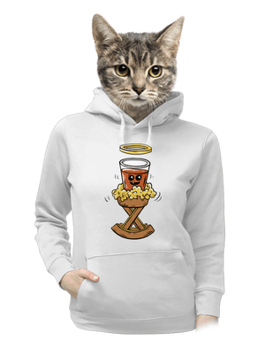 Panáčik v jasličkách dámska mikina klokanka White