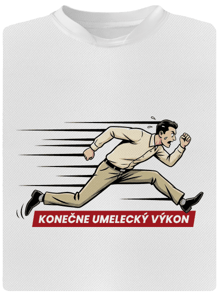 Umelecký výkon pánske športové tričko White