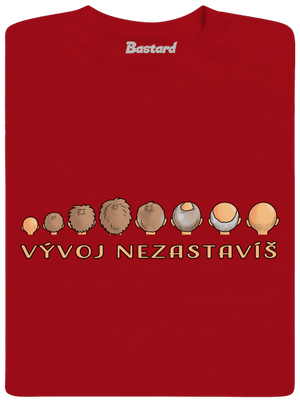 Vývoj nezastavíš pánske dlhý rukáv Red