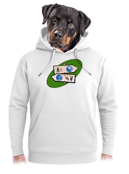 Diaľkový pochod unisex mikina premium Snowwhite