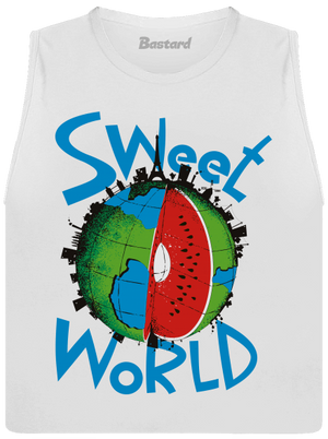 Sweet World dámske tielko voľné White