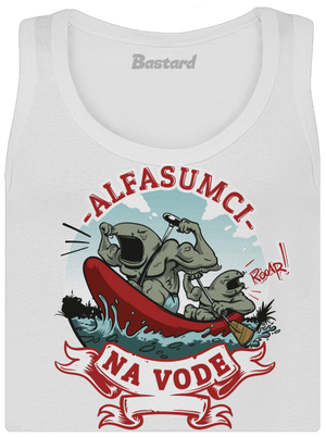 Alfasumci na vode dámske tielko klasické White