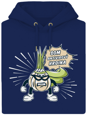 Antivirový hrdina unisex mikina premium Navy
