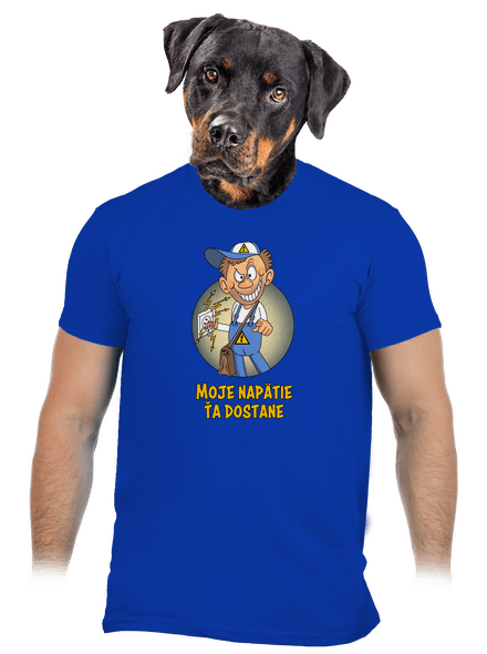 Moje napätie pánske tričko Royal Blue