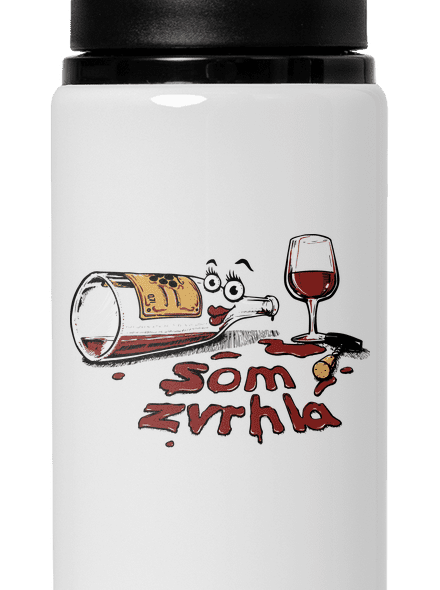 Zvrhlá flaša na vodu White