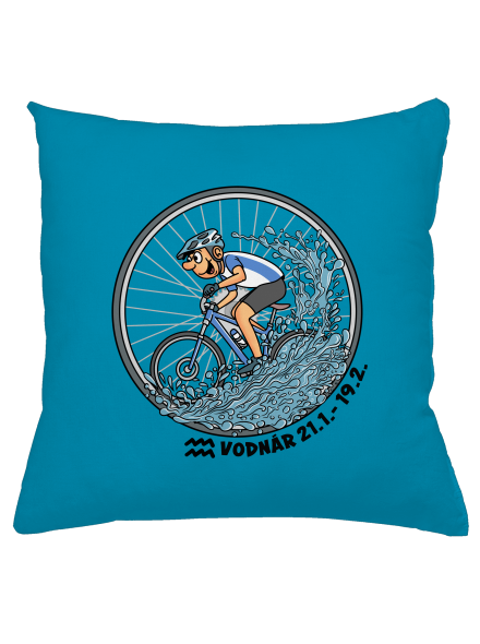 Cyklistický horoskop: Vodnár vankúš Blue Turquoise