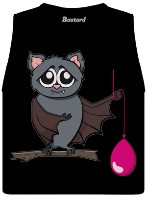 Netopier dámske tielko voľné Black