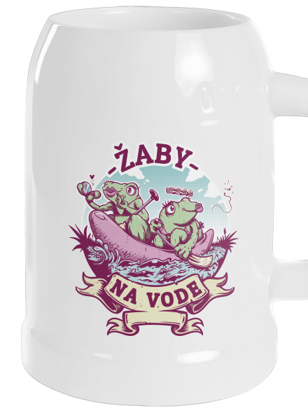 Žaby na vode polliter White