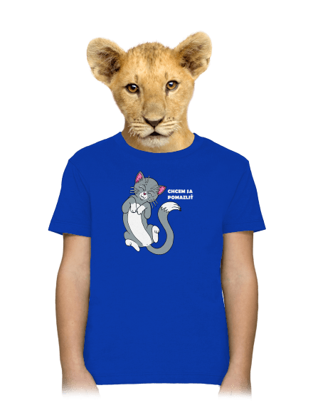 Chcem sa pomazliť detské tričko Royal Blue