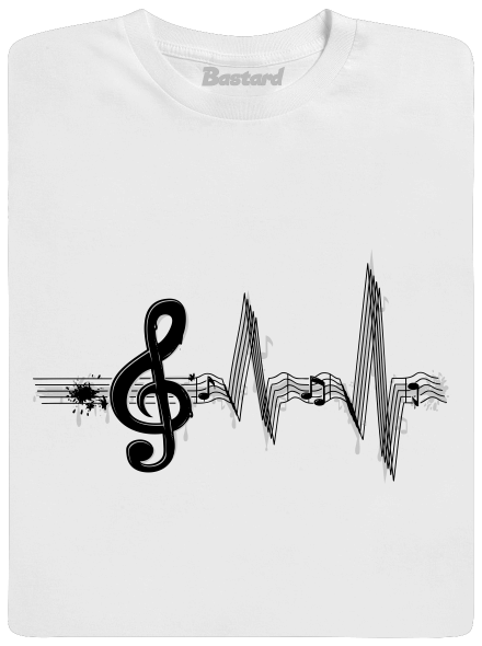 Žijem muzikou detské tričko White