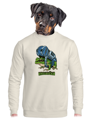 unisex mikina bez kapucne