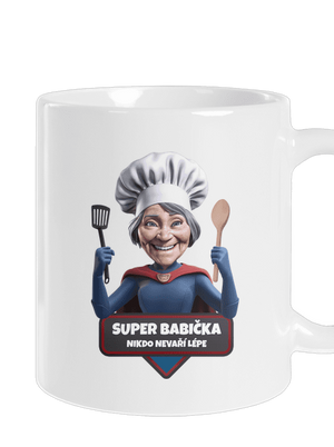 Super babička klasický hrnček White