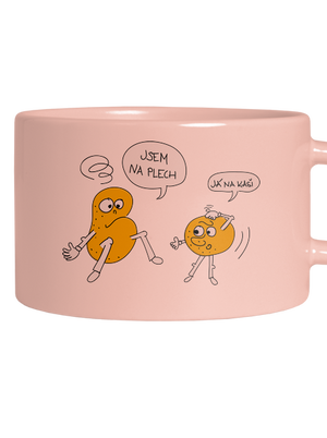 Opité zemiaky hrnček makronka Pink Macaron