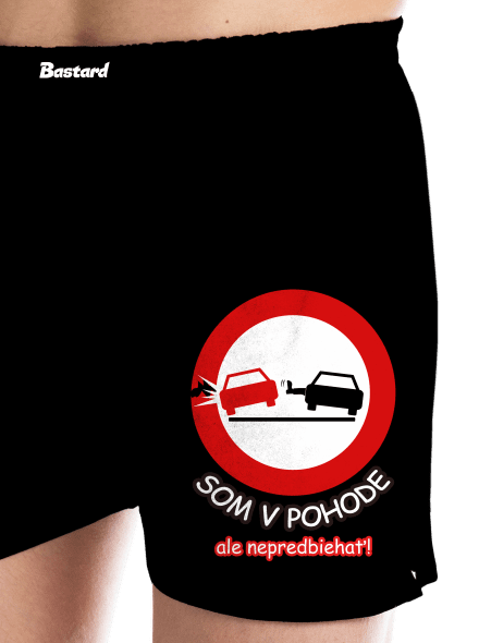 Nepredbiehať pánske trenky Black