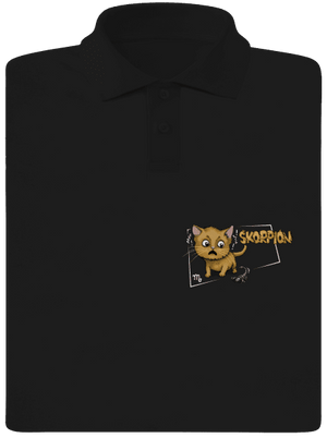 Mačací horoskop: Škorpion pánska polokošeľa Black