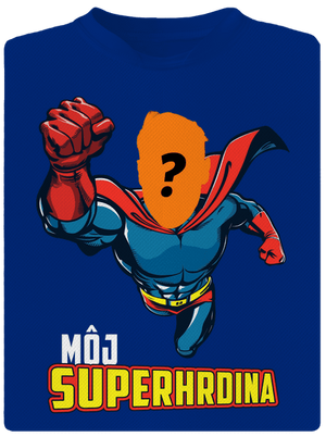 Môj superhrdina pánske športové tričko Royal Blue Mal