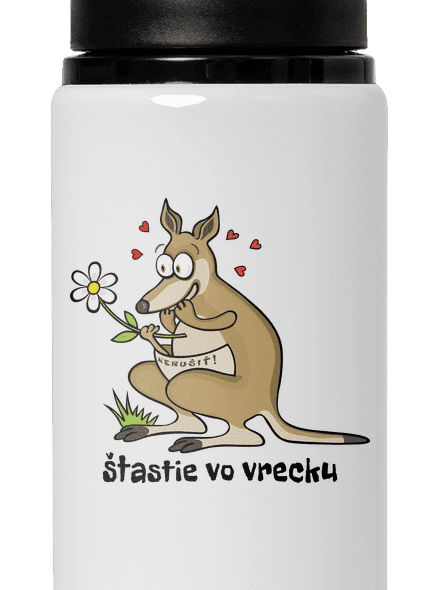 Šťastie vo vrecku flaša na vodu White