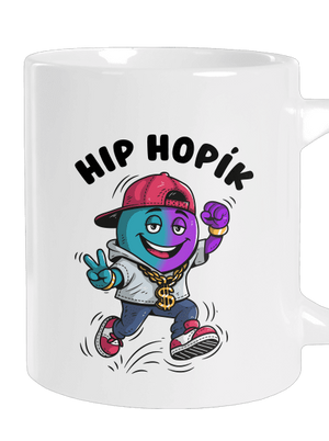 Hip Hopík veľký hrnček White