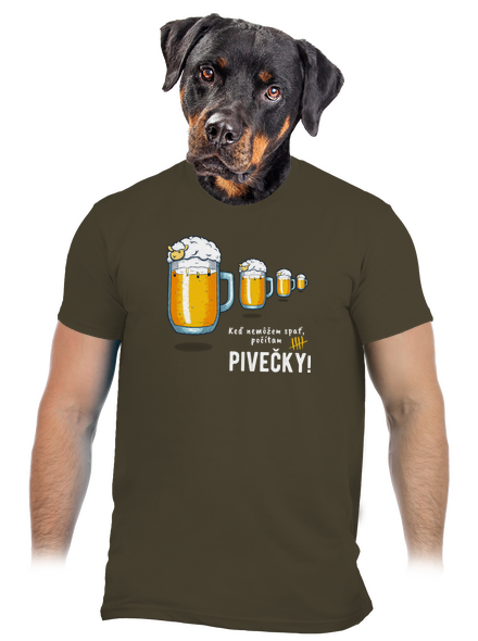 Pivečka pánske tričko Urban Khaki