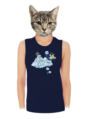 Out dámske tielko voľné Navy