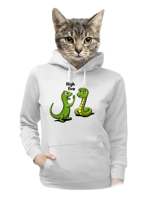 High Five dámska mikina klokanka White