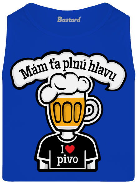 Mám ťa plnú hlavu pánske tielko Royal Blue