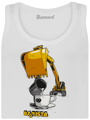 Bagrista dámske tielko klasické White