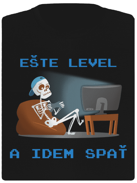 Ešte level dámske športové tričko Black