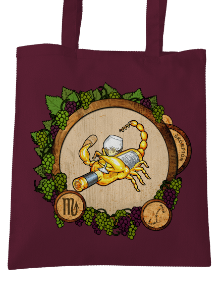 Vínny horoskop: Škorpión taška Burgundy