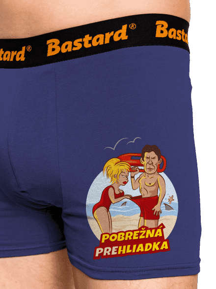 Pobrežná prehliadka boxerky Blue Navy