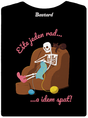 Ešte jeden rad dámske tričko s lemom Black