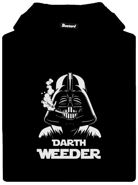 Darth Weeder dámska mikina klokanka Black