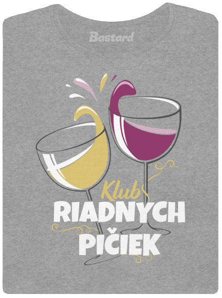 Klub riadnych pičiek dámske tričko Dark Gray Melange