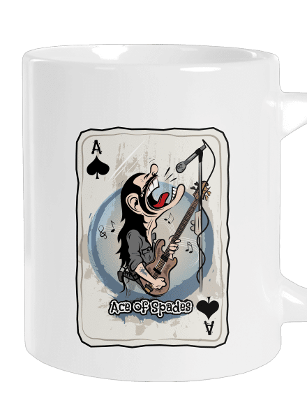 Ace of Spades veľký hrnček White