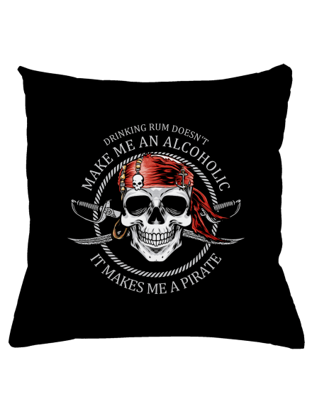 Pirát vankúš Black