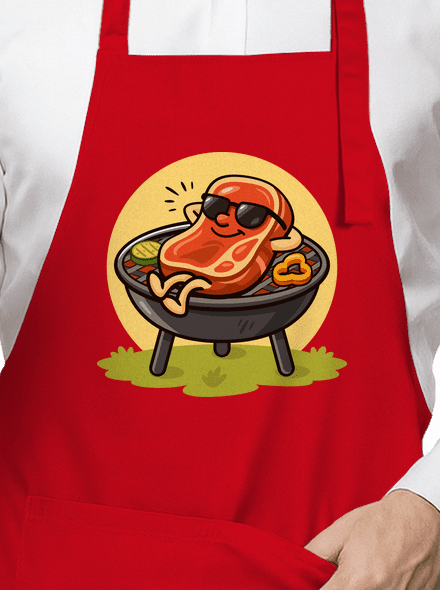 Letná flákačka zástera Red