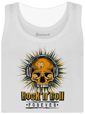 Rock'n'Roll forever dámske tielko klasické White