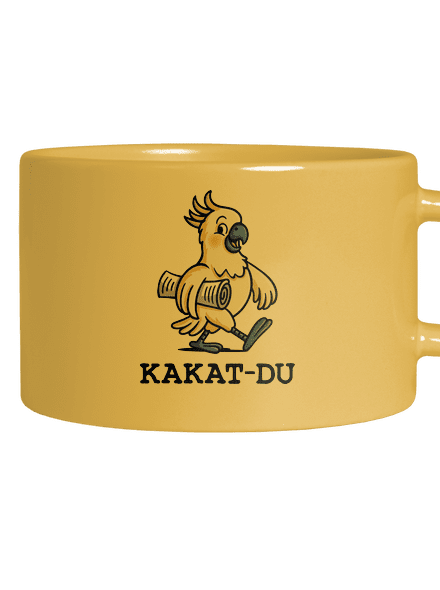Kakat-du hrnček makronka Yellow Macaron